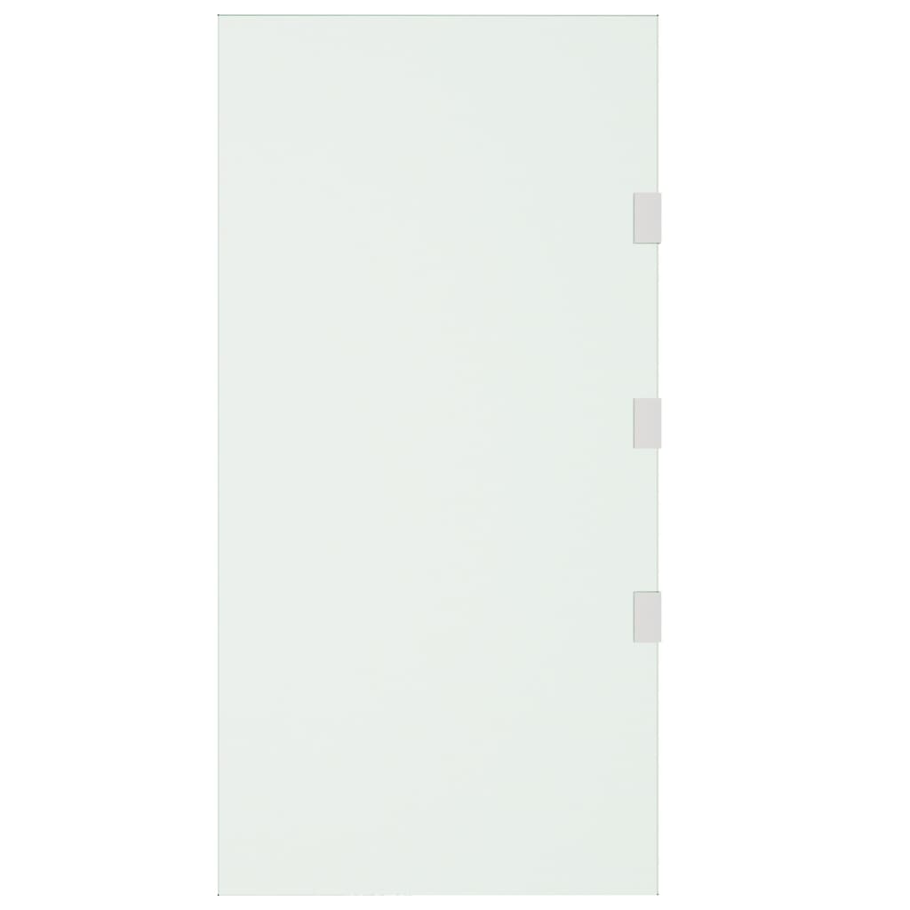 Seitenwand für Vordach Transparent 50x100 cm Hartglas