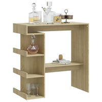 Thumbnail for Bartisch mit Regal Sonoma-Eiche 100x50x101,5 cm Holzwerkstoff