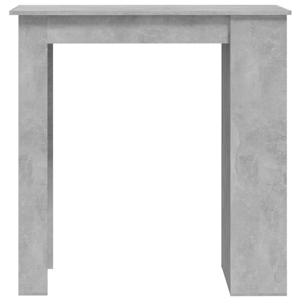 Bartisch mit Ablagefläche Betongrau 102x50x103,5 cm