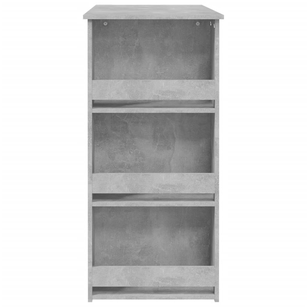 Bartisch mit Ablagefläche Betongrau 102x50x103,5 cm