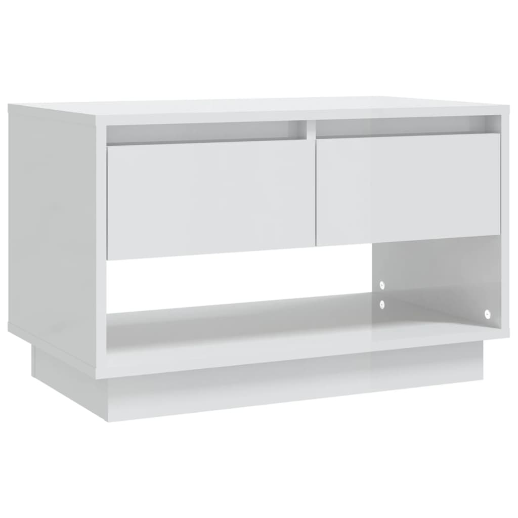 TV-Schrank Hochglanz-Weiß 70x41x44 cm Spanplatte