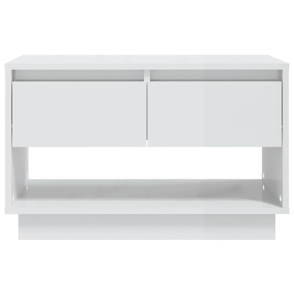 TV-Schrank Hochglanz-Weiß 70x41x44 cm Spanplatte