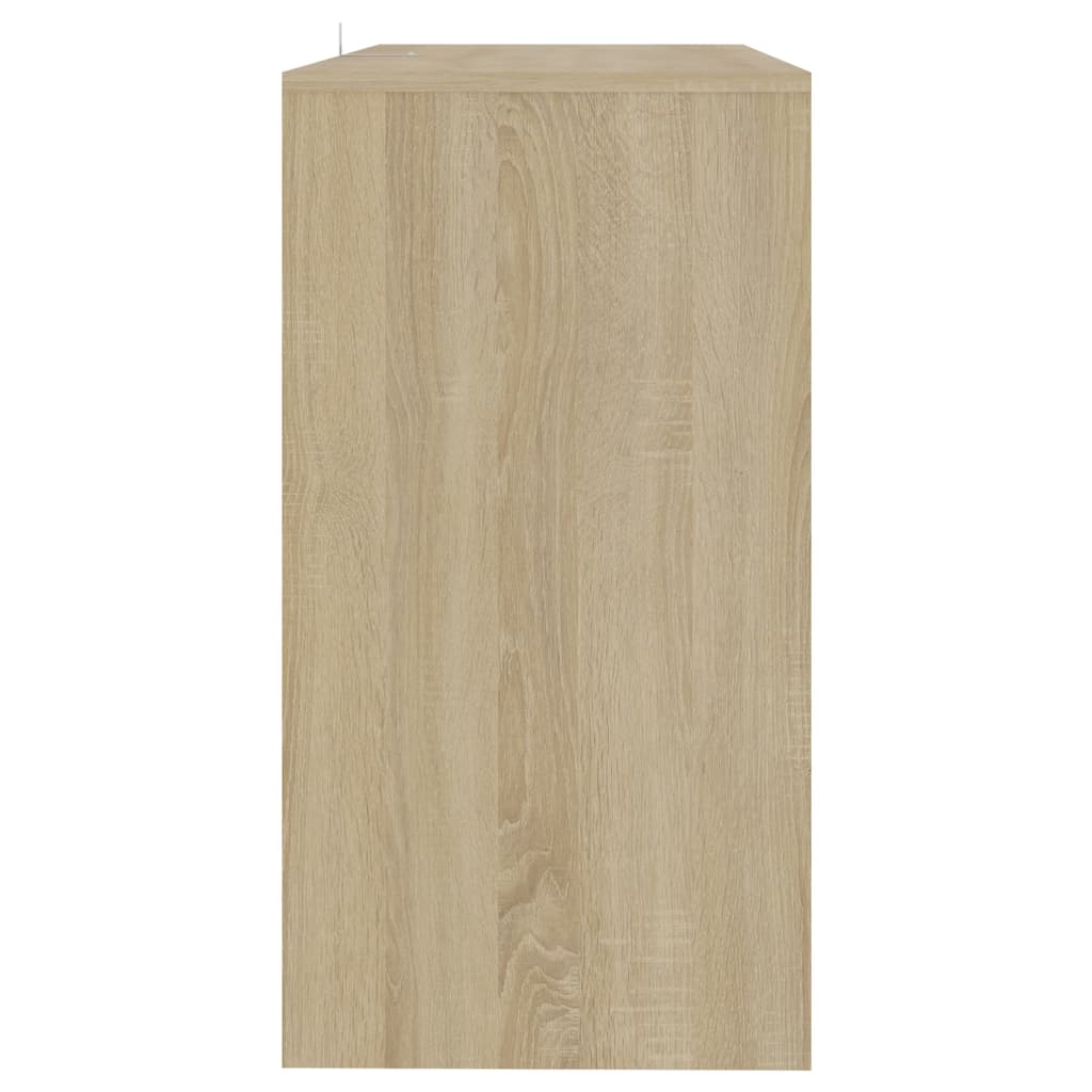 Konsolentisch Sonoma-Eiche 89x41x76,5 cm Stahl