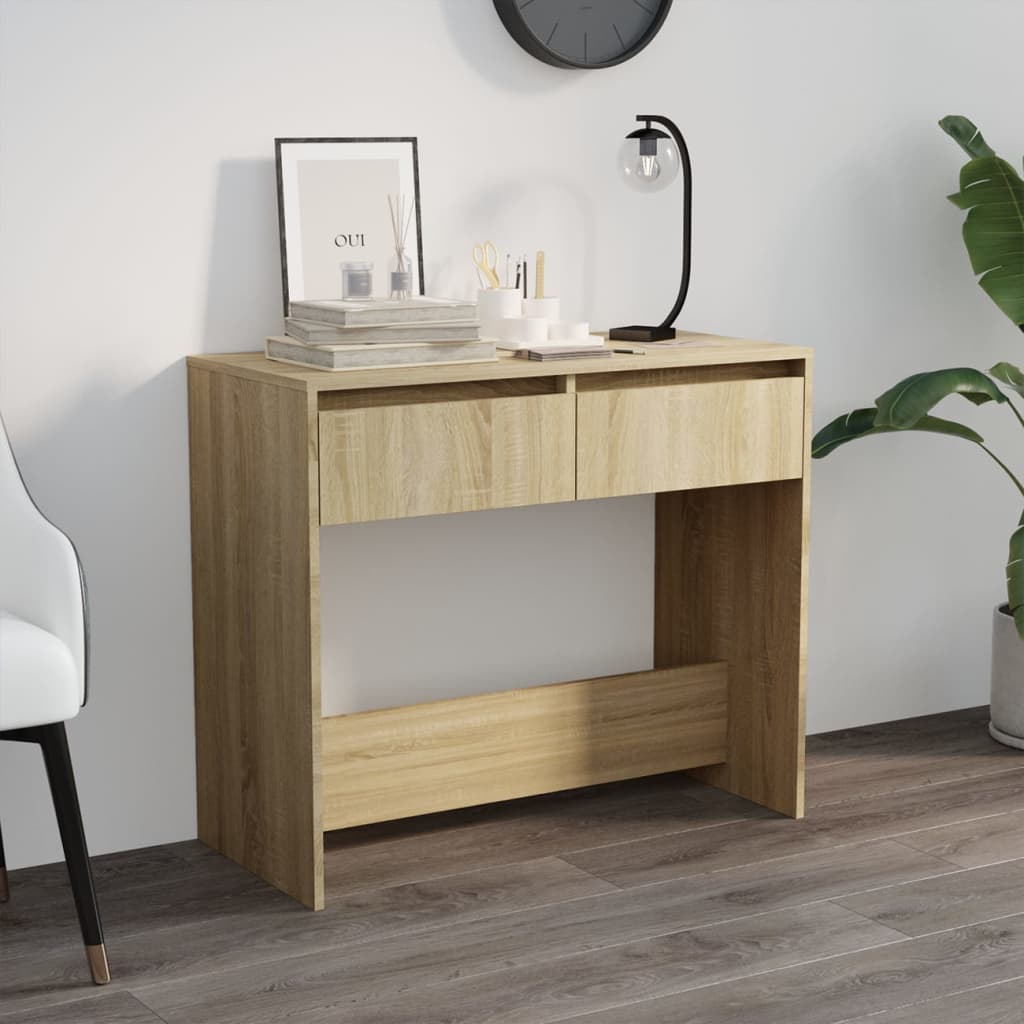 Konsolentisch Sonoma-Eiche 89x41x76,5 cm Stahl