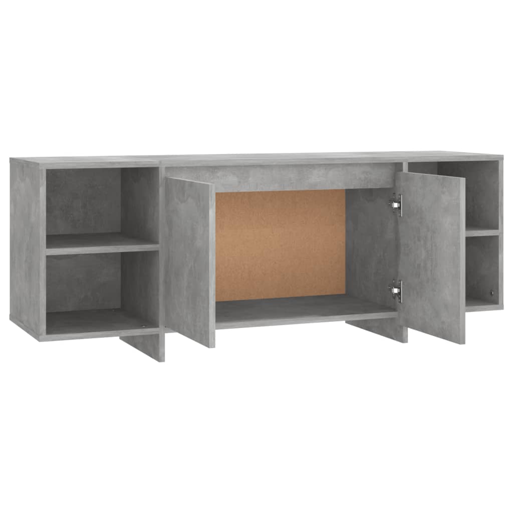 TV-Schrank Betongrau 130x35x50 cm Spanplatte