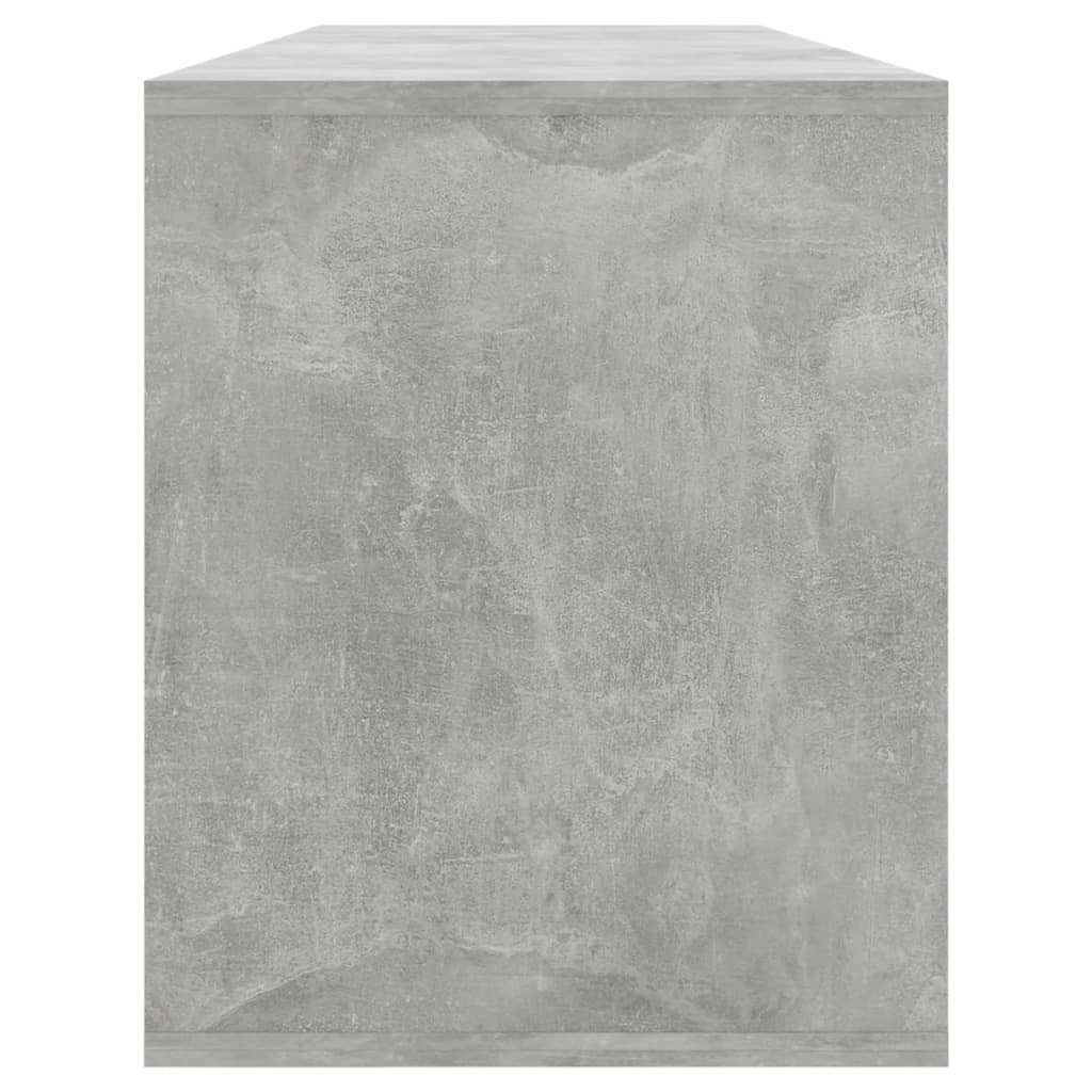 TV-Schrank Betongrau 130x35x50 cm Spanplatte