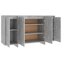 Thumbnail for Sideboard Betongrau 135x41x75 cm Holzwerkstoff