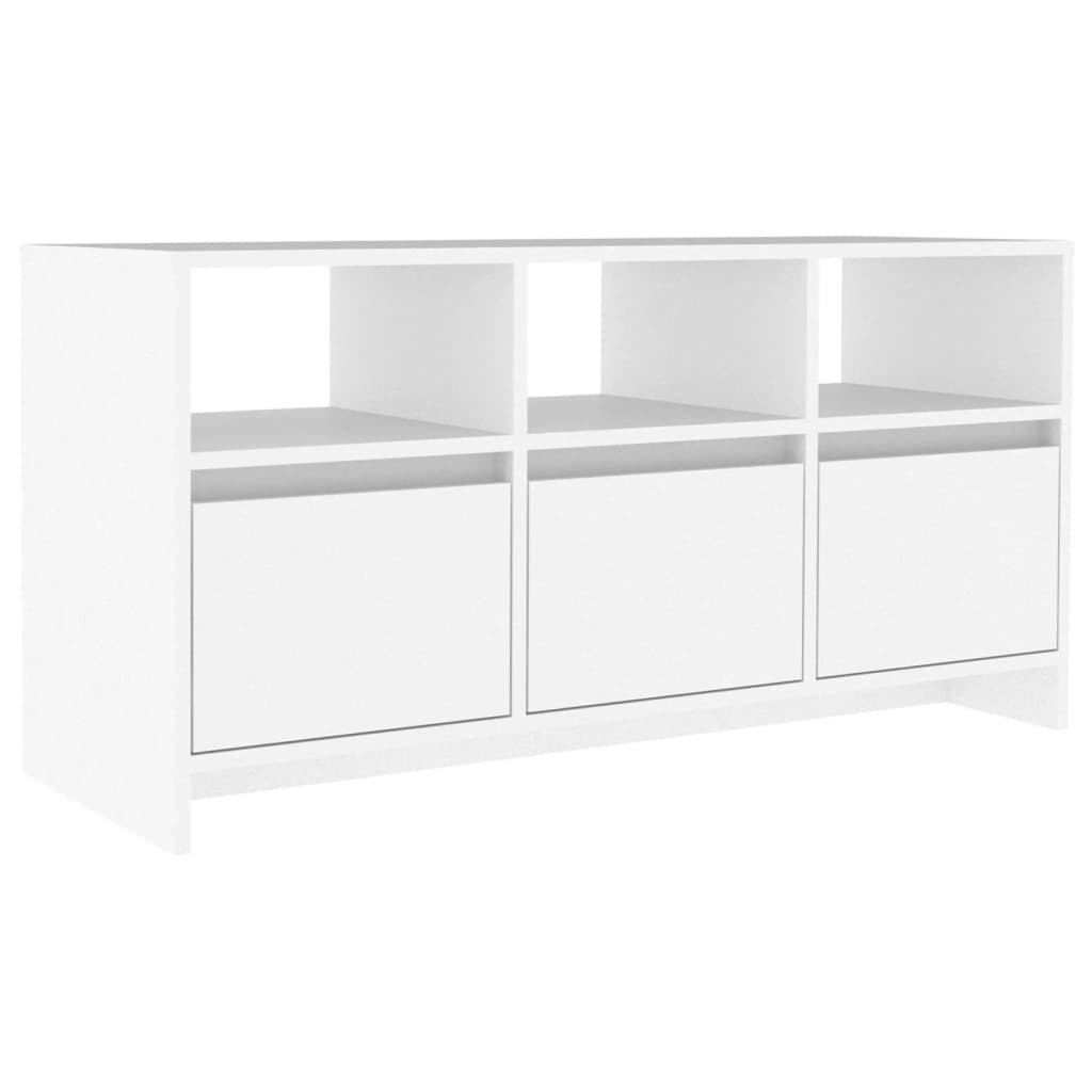 TV-Schrank Weiß 102x37,5x52,5 cm Spanplatte