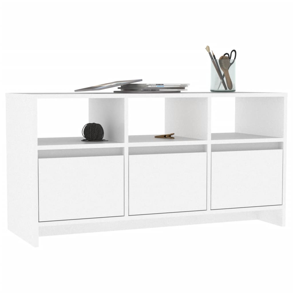 TV-Schrank Weiß 102x37,5x52,5 cm Spanplatte