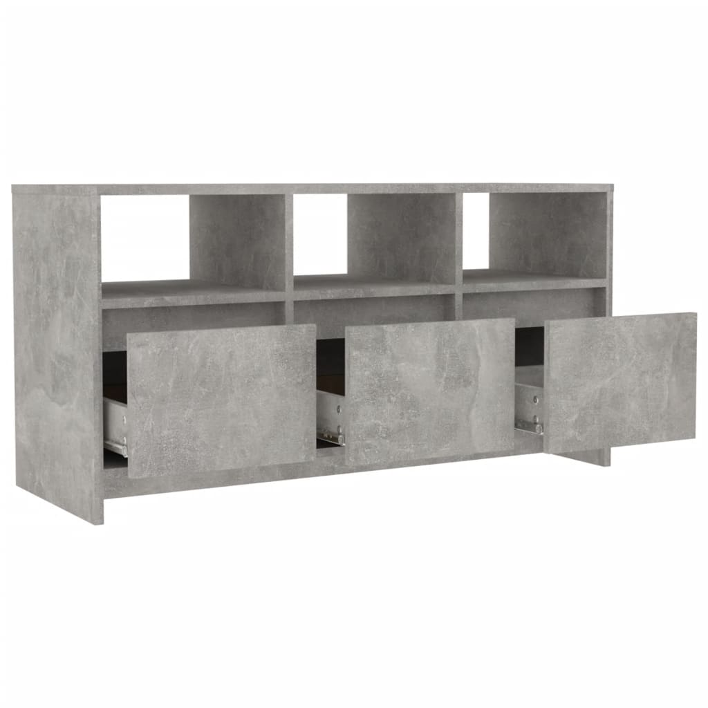 TV-Schrank Betongrau 102x37,5x52,5 cm Spanplatte