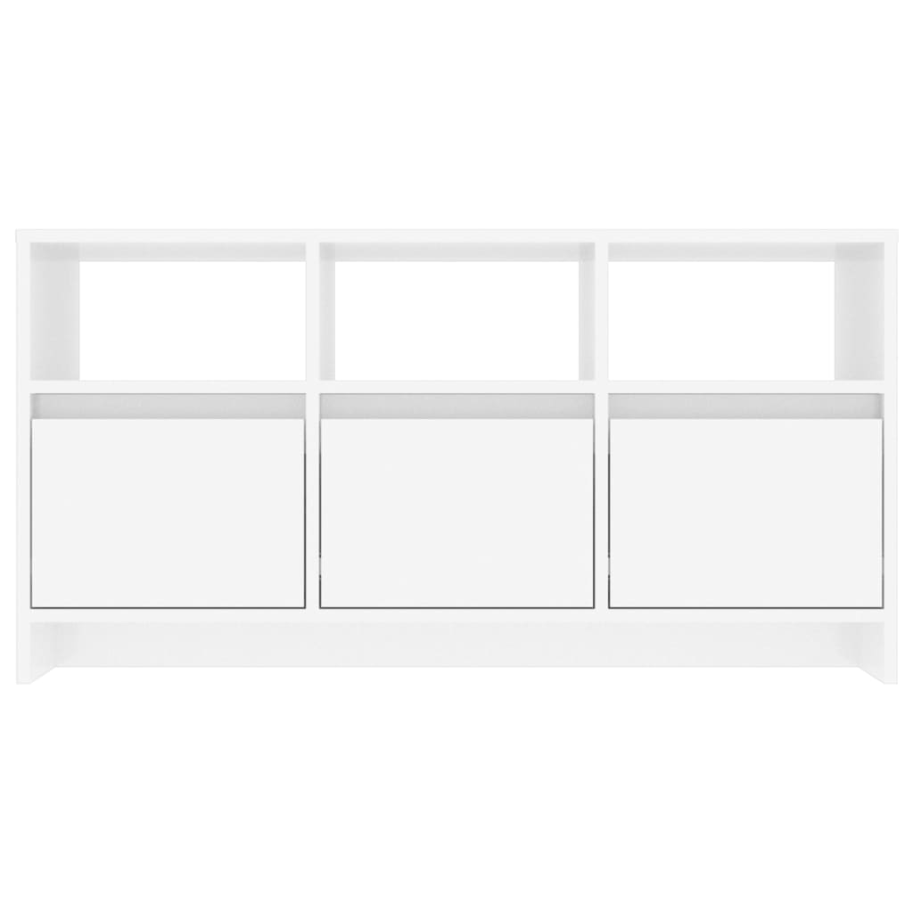 TV-Schrank Hochglanz-Weiß 102x37,5x52,5 cm Spanplatte