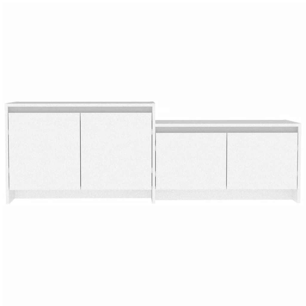 TV-Schrank Weiß 146,5x35x50 cm Spanplatte