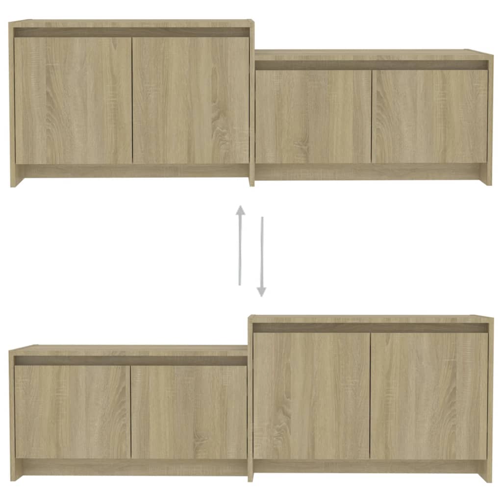 TV-Schrank Sonoma-Eiche 146,5x35x50 cm Spanplatte