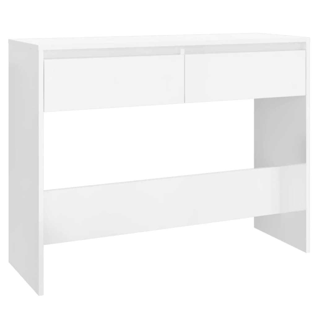Konsolentisch Hochglanz-Weiß 100x35x76,5 cm Holzwerkstoff