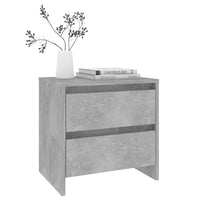 Thumbnail for Nachttisch Betongrau 45x34,5x44,5 cm Spanplatte