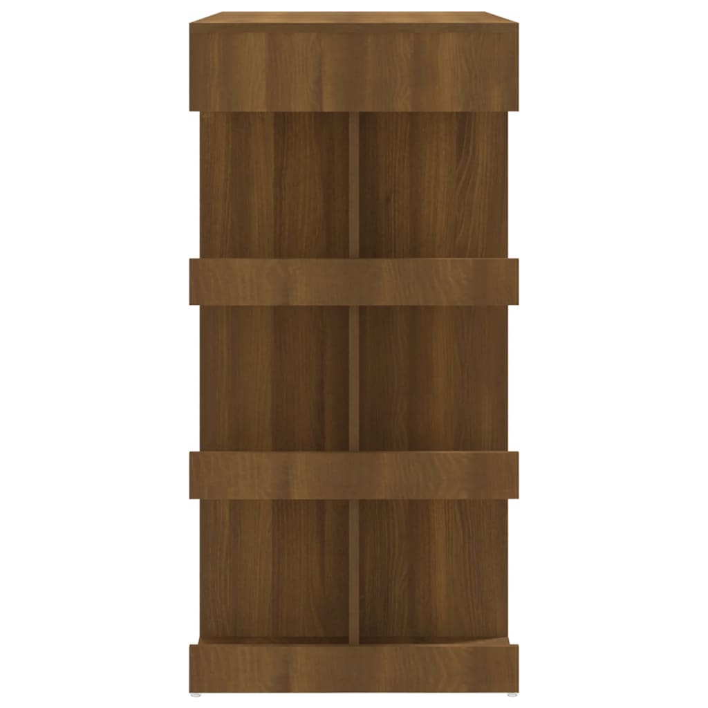 Bartisch mit Regal Braun Eiche-Optik 100x50x101,5 cm Spanplatte