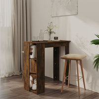 Thumbnail for Bartisch mit Regal Räuchereiche 102x50x103,5 cm Holzwerkstoff