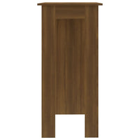 Thumbnail for Bartisch mit Regal Braun Eiche-Optik 102x50x103,5 cm Spanplatte