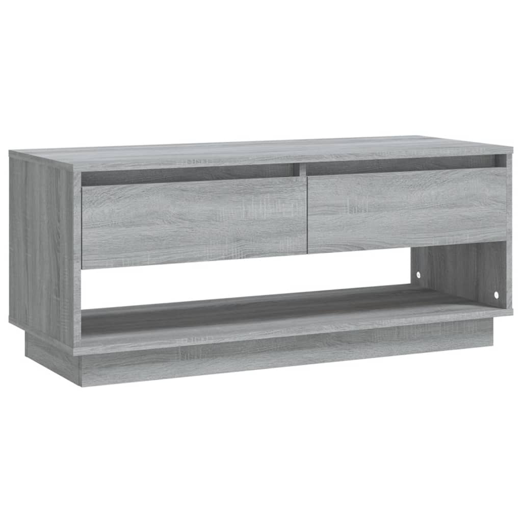 TV-Schrank Grau Sonoma 102x41x44 cm Spanplatte