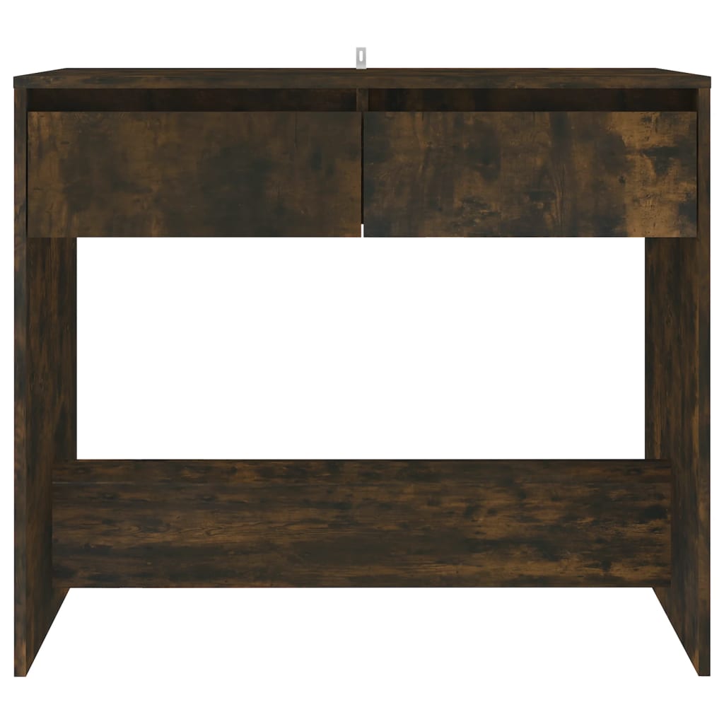 Konsolentisch Räuchereiche 89x41x76,5 cm Stahl
