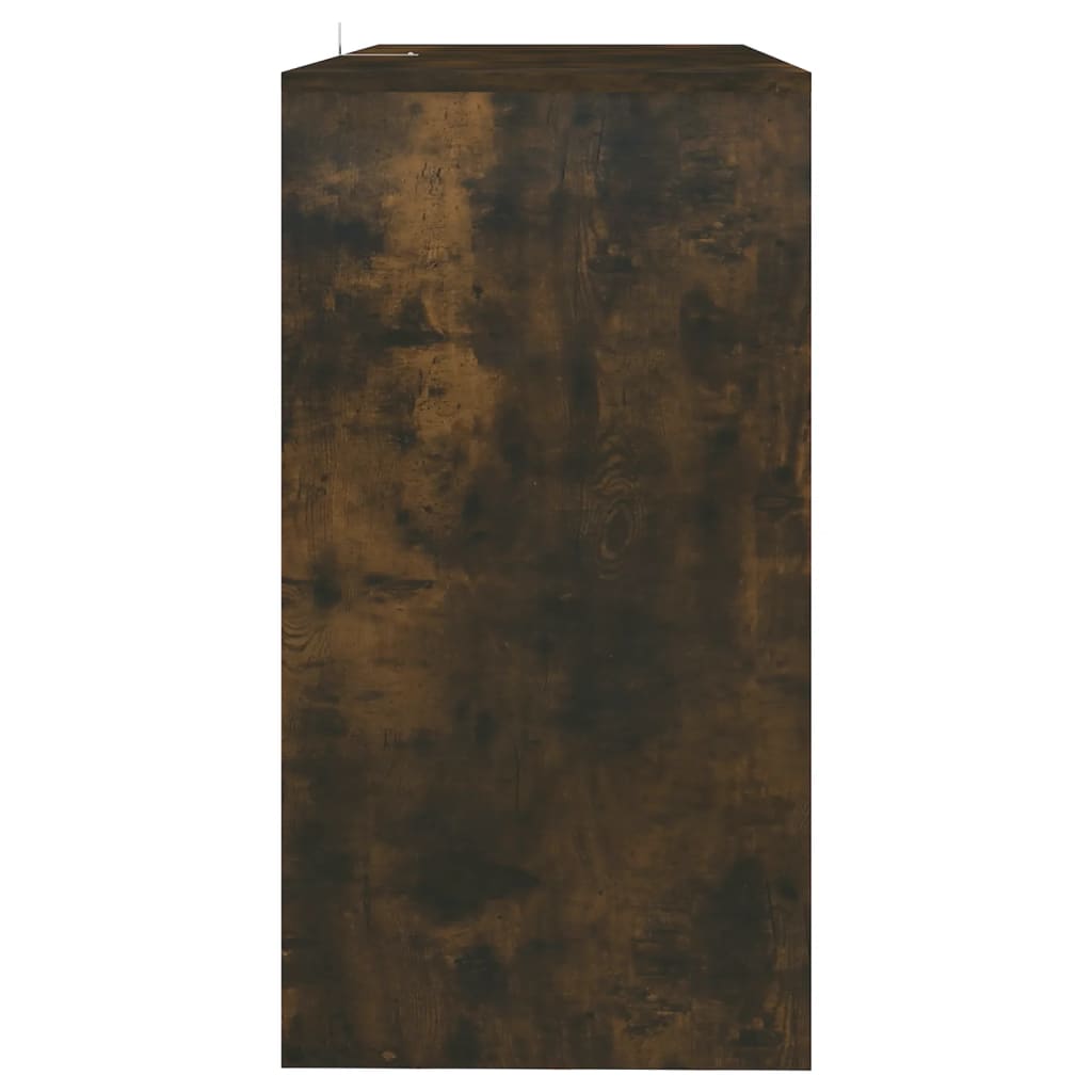 Konsolentisch Räuchereiche 89x41x76,5 cm Stahl
