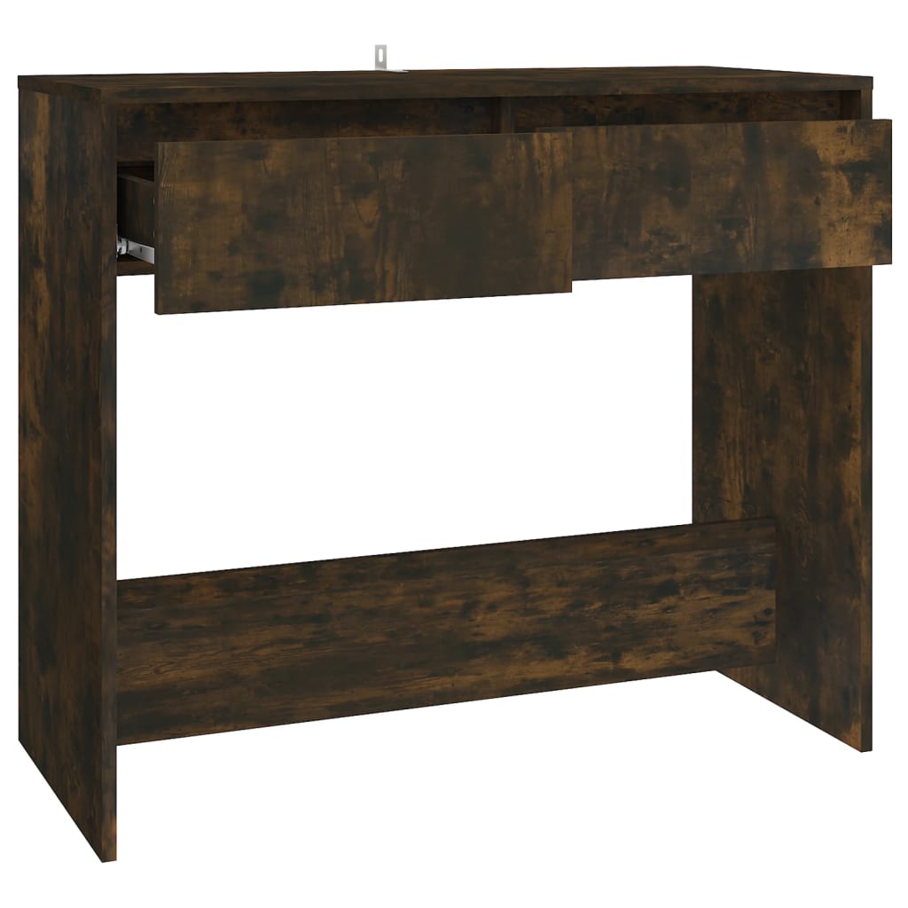 Konsolentisch Räuchereiche 89x41x76,5 cm Stahl