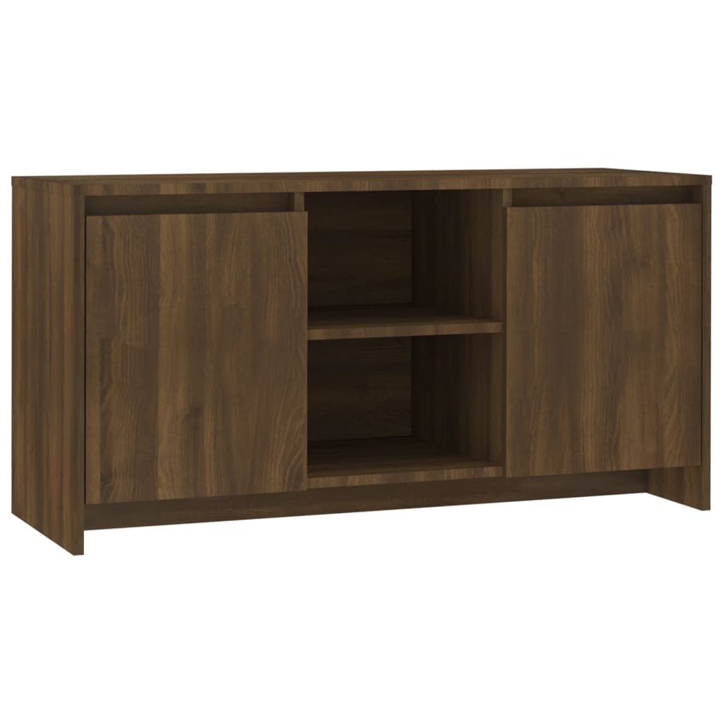 TV-Schrank Braun Eiche-Optik 102x37,5x52,5 cm Spanplatte