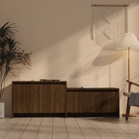 Thumbnail for TV-Schrank Eichen-Optik Braun 146,5x35x50 cm Spanplatte