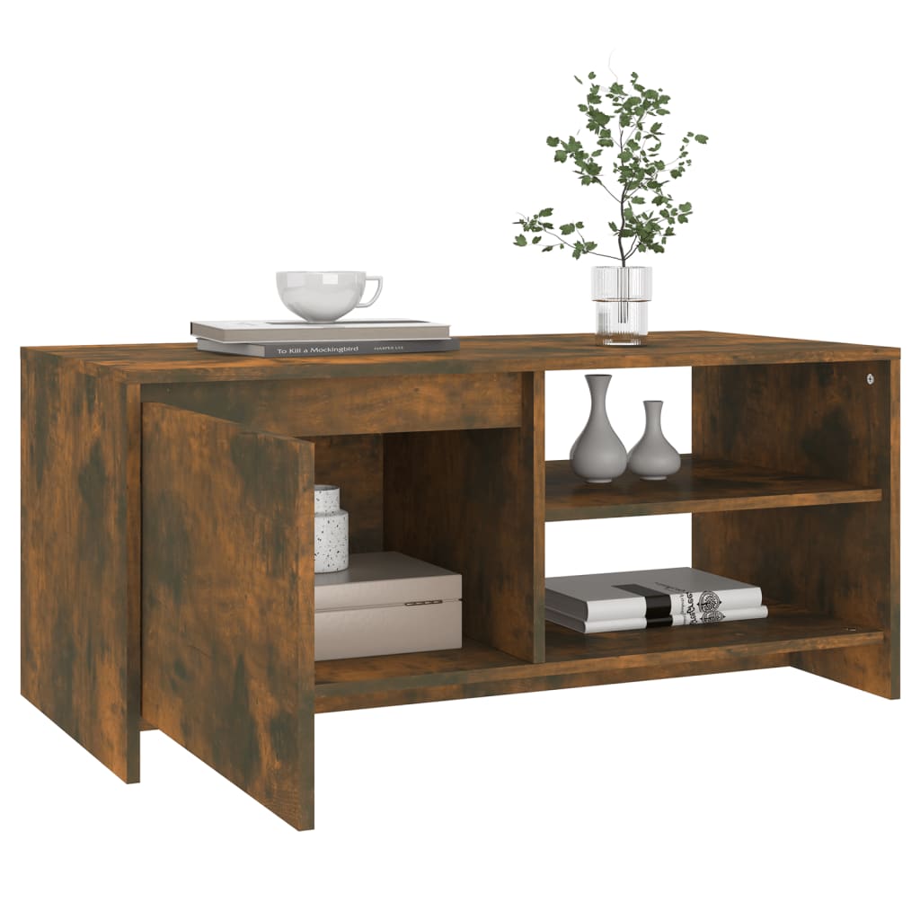 Couchtisch Räuchereiche 102x50x45 cm Holzwerkstoff