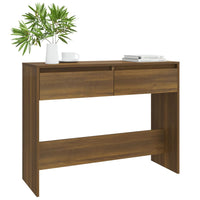 Thumbnail for Konsolentisch Braun Eichen-Optik 100x35x76,5 cm Spanplatte