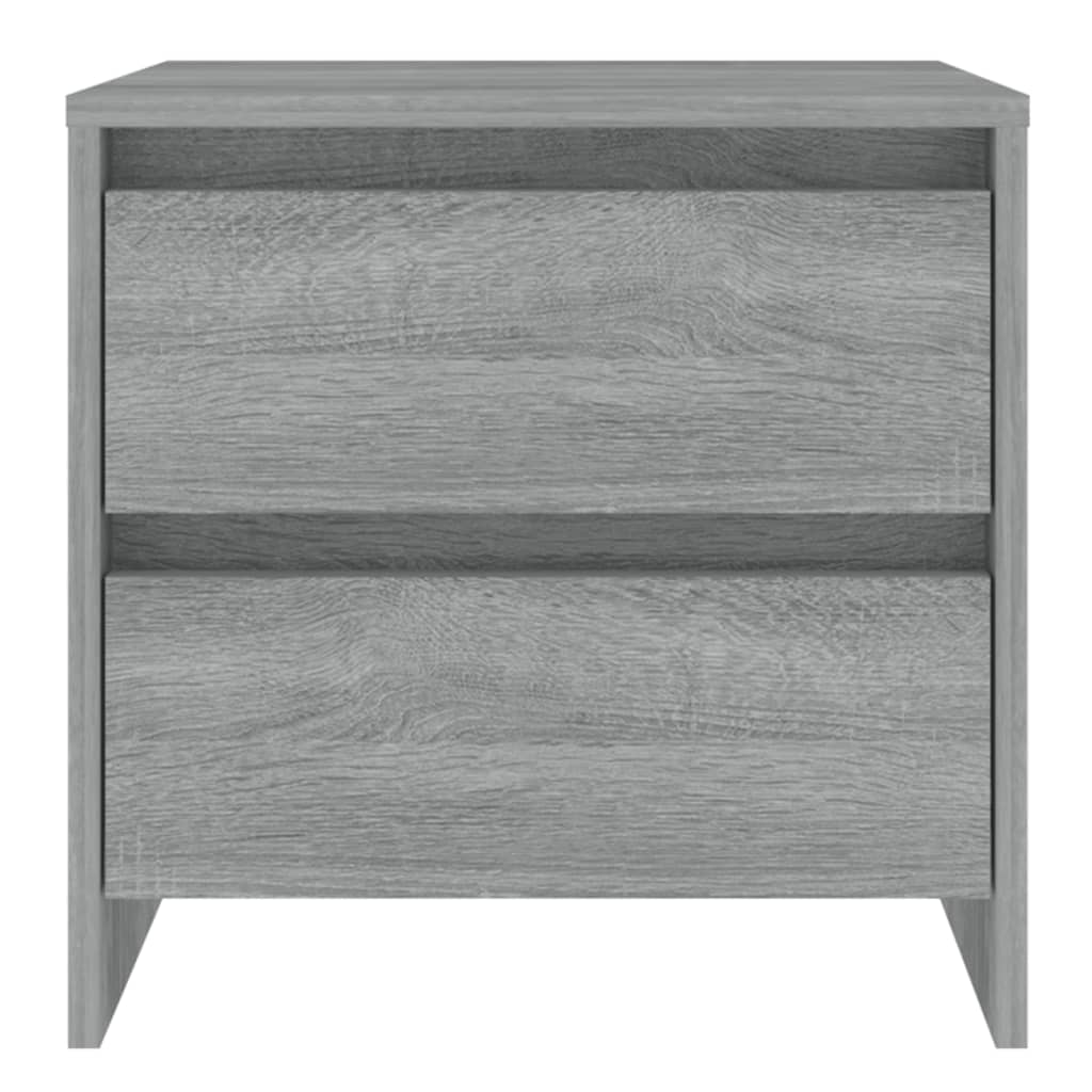 Nachttische 2 Stk. Grau Sonoma-Eiche 45x34,5x44,5 cm Spanplatte