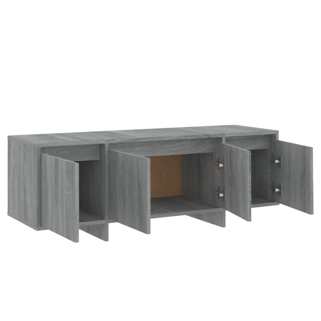 TV-Schrank Sonoma-Eiche Grau 120x30x40,5 cm Spanplatte