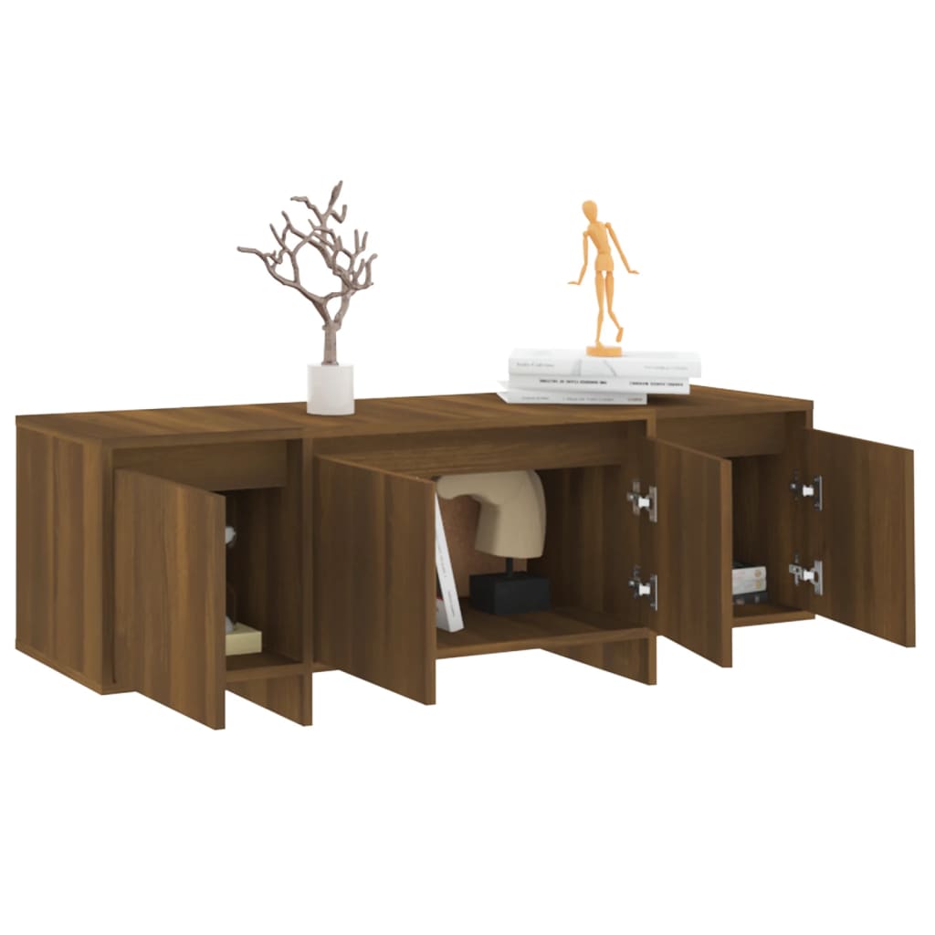 TV-Schrank Eichen-Optik Braun 120x30x40,5 cm Holzwerkstoff