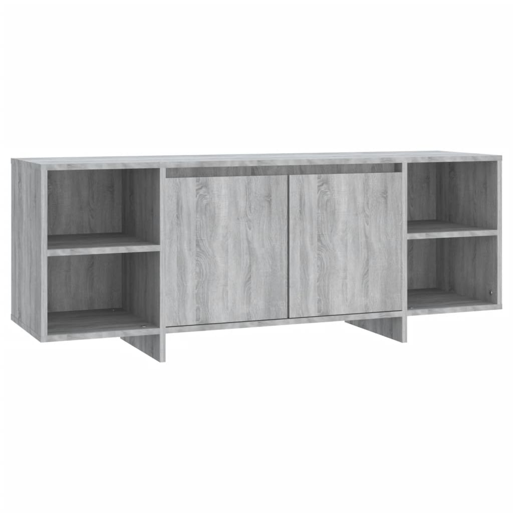 TV-Schrank Grau Sonoma 130x35x50 cm Spanplatte