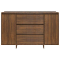 Thumbnail for Sideboard mit 3 Schubladen Braun Eiche 120x41x75 cm