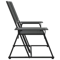 Thumbnail for 2-Sitzer-Gartenbank 165 cm Schwarz Stahl