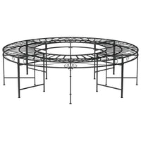 Thumbnail for Baumbank Rund Ø160 cm Schwarz Stahl
