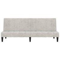 Thumbnail for Schlafsofa 2-Sitzer Hellgrau Mikrofasergewebe