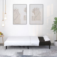 Thumbnail for Schlafsofa 2-Sitzer Schwarz Mikrofasergewebe