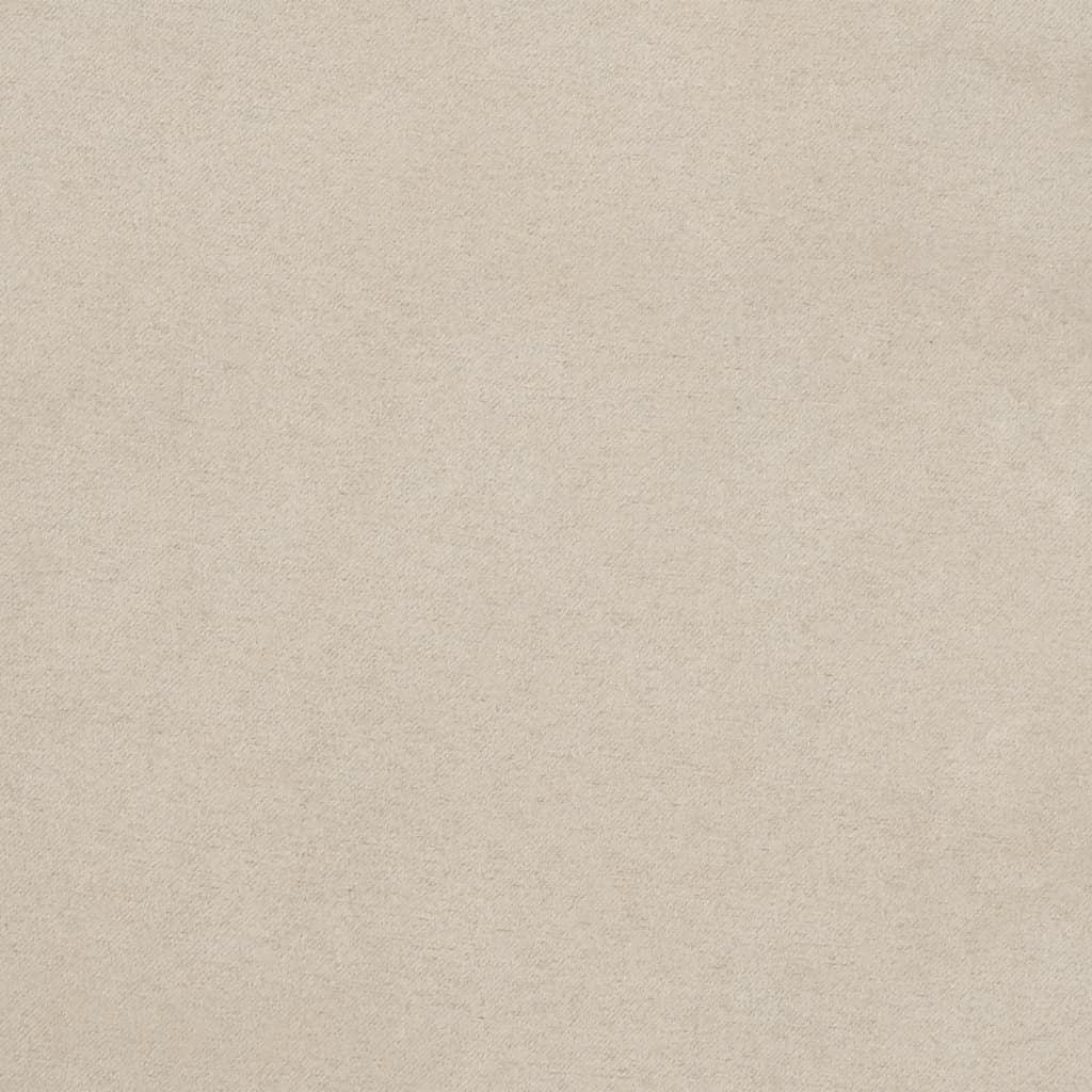 Schlafsofa 2-Sitzer Creme Mikrofasergewebe