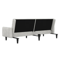 Thumbnail for Schlafsofa 2-Sitzer Hellgrau Mikrofasergewebe