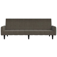 Thumbnail for Schlafsofa 2-Sitzer Dunkelgrau Mikrofasergewebe