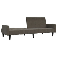 Thumbnail for Schlafsofa 2-Sitzer Dunkelgrau Mikrofasergewebe