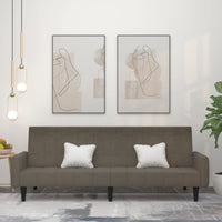 Thumbnail for Schlafsofa 2-Sitzer Dunkelgrau Mikrofasergewebe