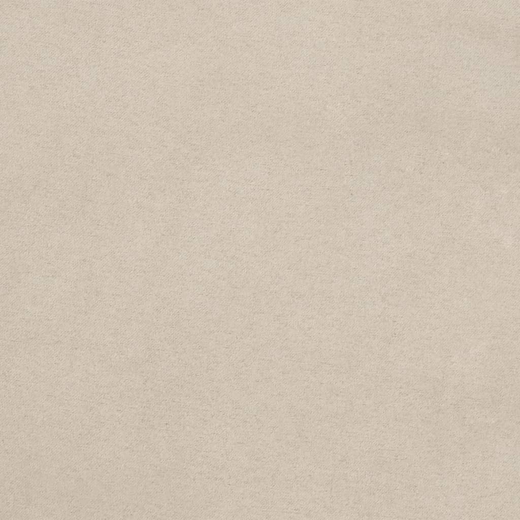 Schlafsofa 2-Sitzer Creme Mikrofasergewebe