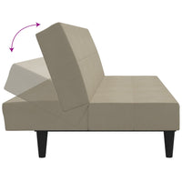 Thumbnail for Schlafsofa 2-Sitzer Hellgrau Mikrofasergewebe