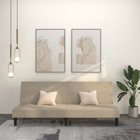 Thumbnail for Schlafsofa 2-Sitzer Hellgrau Mikrofasergewebe