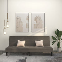 Thumbnail for Schlafsofa 2-Sitzer Dunkelgrau Mikrofasergewebe