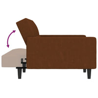 Thumbnail for Schlafsofa 2-Sitzer Braun Mikrofaser