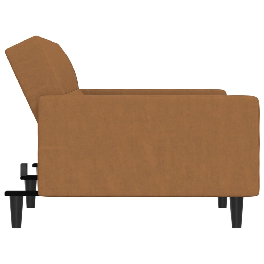 Schlafsofa 2-Sitzer Taupe Mikrofaser